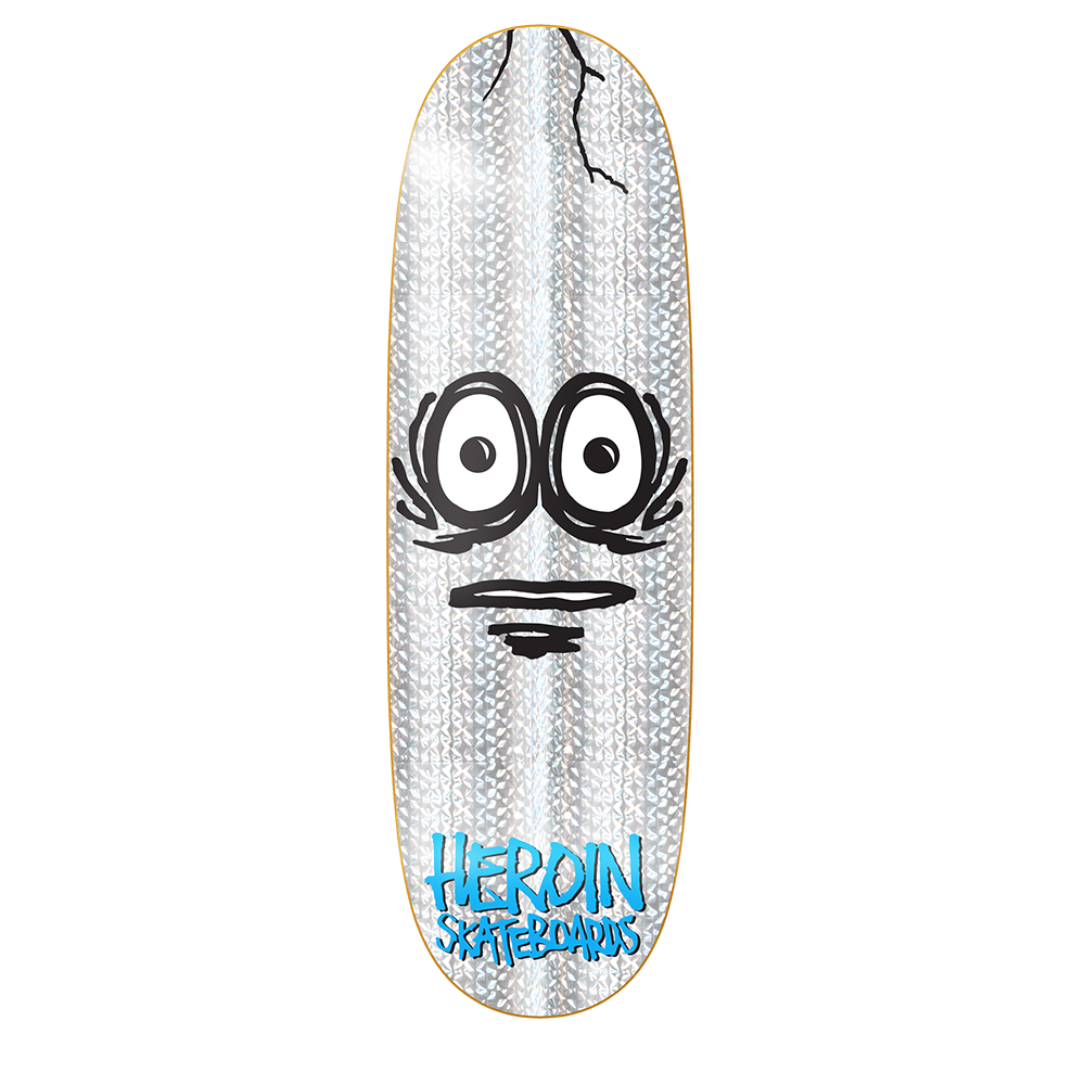 Heroin Very Big Holo Egg Shaped Deck 10.0"