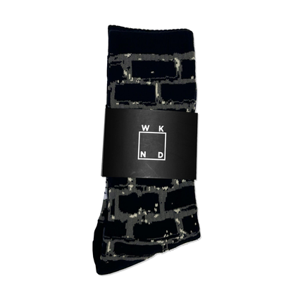 WKND Brick Socks Black / Charcoal / Light Grey