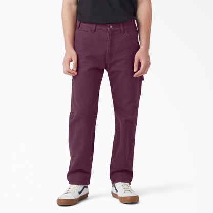 Dickies Stonewashed Duck Carpenter Pants Stonewashed Grape Wine