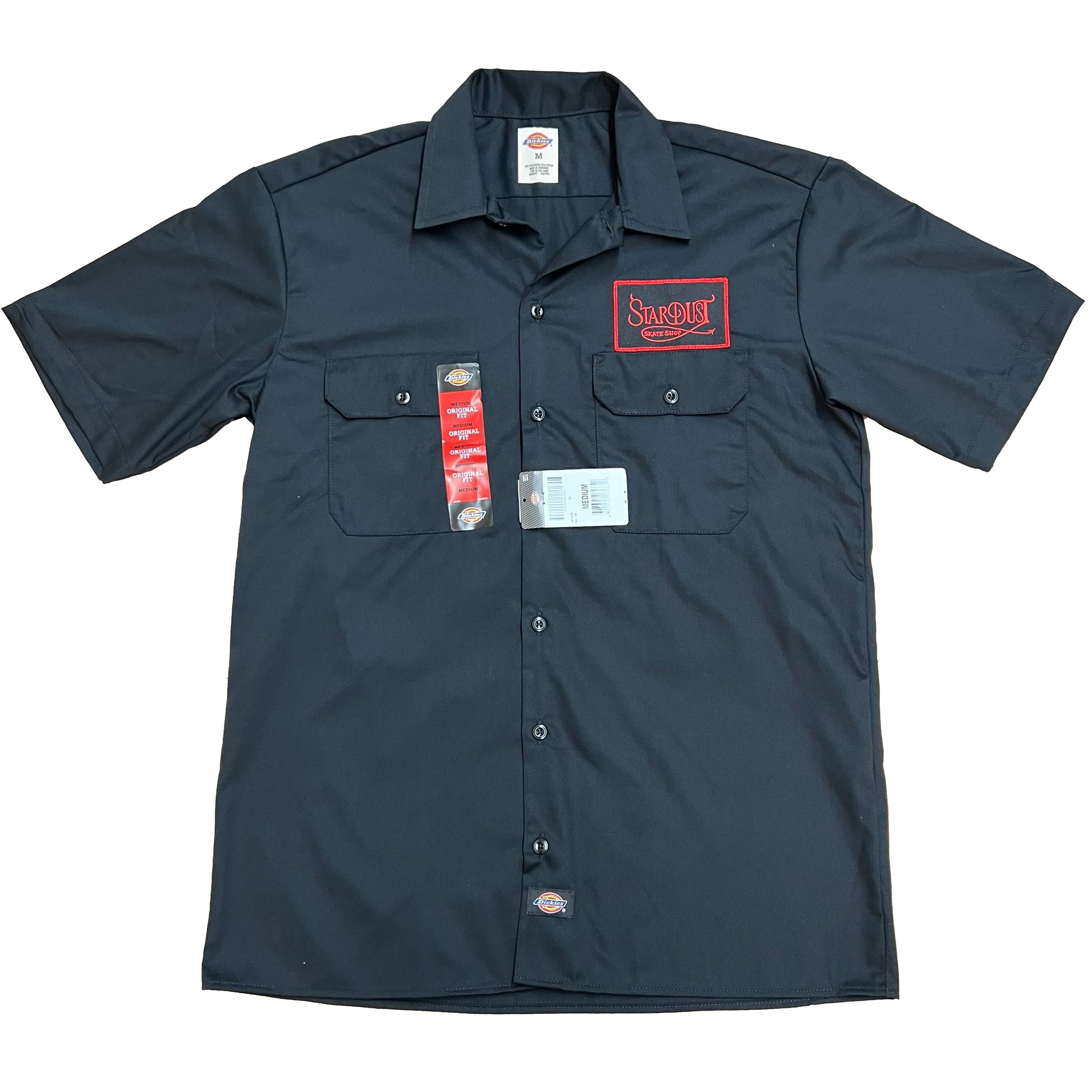 Stardust Dickies Short Sleeve Work Shirt With Devil's Wanderlust Patch