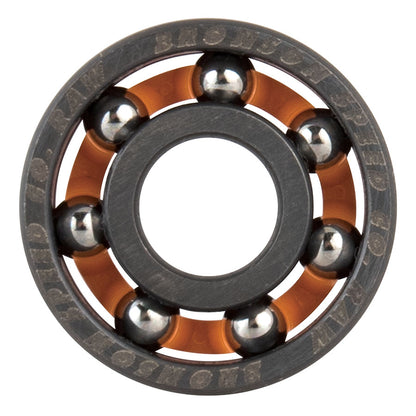 Bronson Speed Co. Raw Shieldless Skateboard Bearings