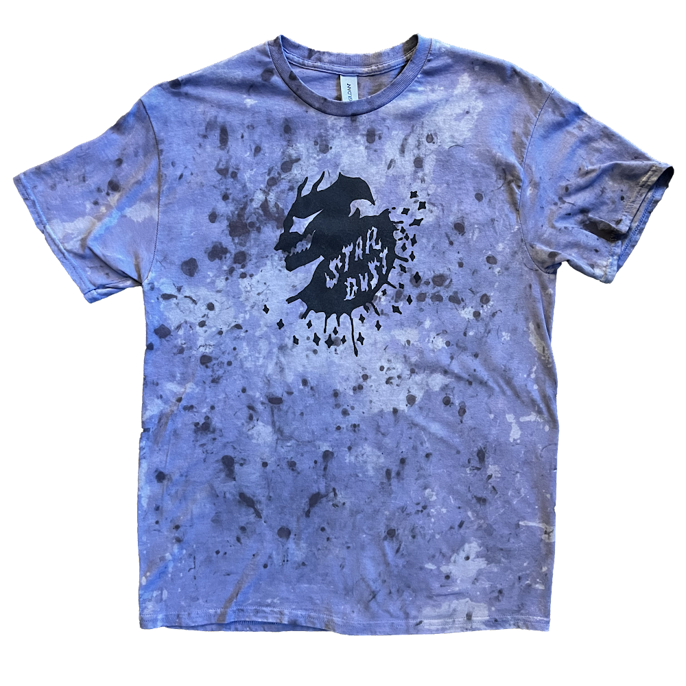 Stardust Devil Man Tee 018 Bleached Violet / OVer-Dyed Black / Black